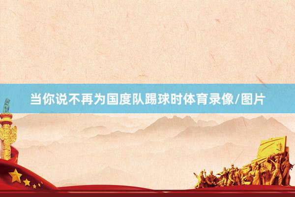 当你说不再为国度队踢球时体育录像/图片