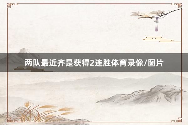两队最近齐是获得2连胜体育录像/图片