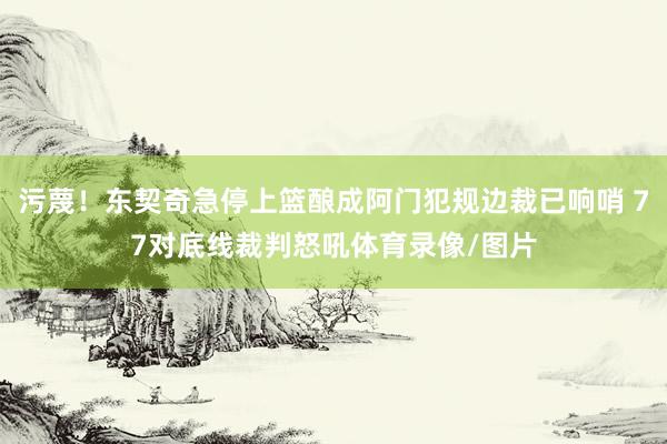 污蔑！东契奇急停上篮酿成阿门犯规边裁已响哨 77对底线裁判怒吼体育录像/图片