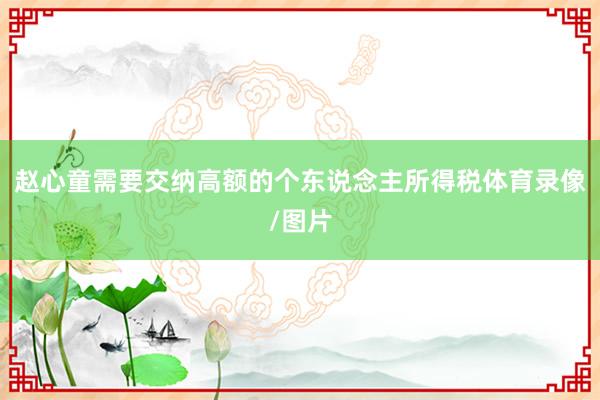 赵心童需要交纳高额的个东说念主所得税体育录像/图片