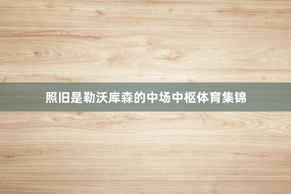 照旧是勒沃库森的中场中枢体育集锦