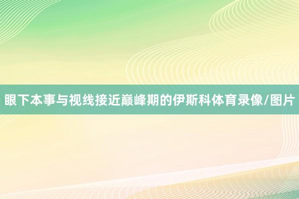 眼下本事与视线接近巅峰期的伊斯科体育录像/图片