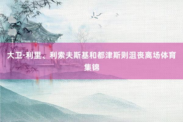大卫·利里、利索夫斯基和都津斯则沮丧离场体育集锦