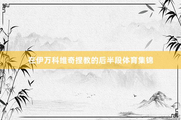 在伊万科维奇捏教的后半段体育集锦