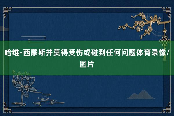哈维-西蒙斯并莫得受伤或碰到任何问题体育录像/图片