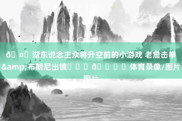 🤗湖东说念主众将升空前的小游戏 老詹击拳&布朗尼出镜✌✊️🖐️体育录像/图片