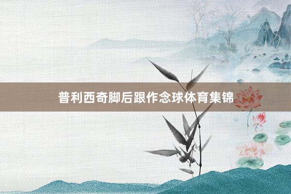 普利西奇脚后跟作念球体育集锦