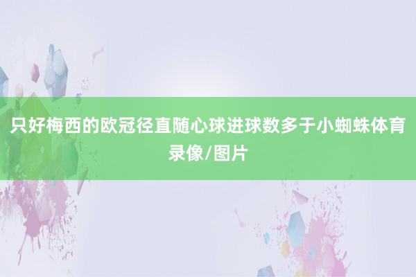 只好梅西的欧冠径直随心球进球数多于小蜘蛛体育录像/图片