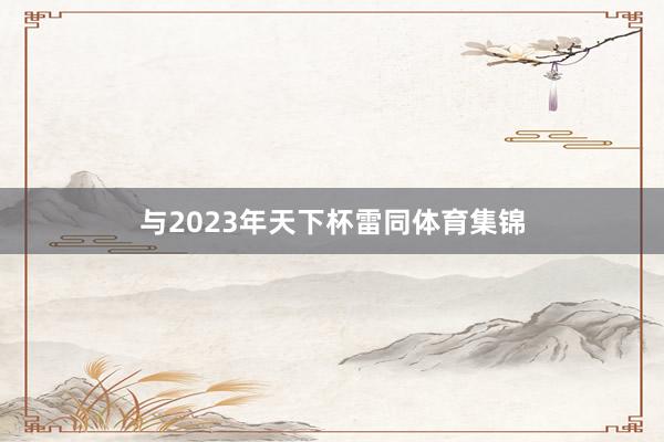 与2023年天下杯雷同体育集锦