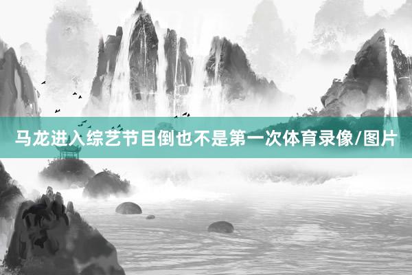 马龙进入综艺节目倒也不是第一次体育录像/图片
