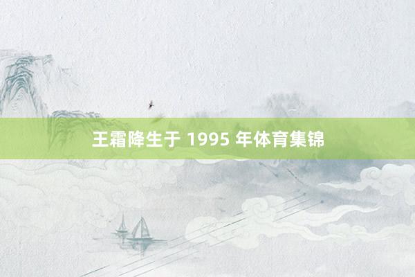 王霜降生于 1995 年体育集锦